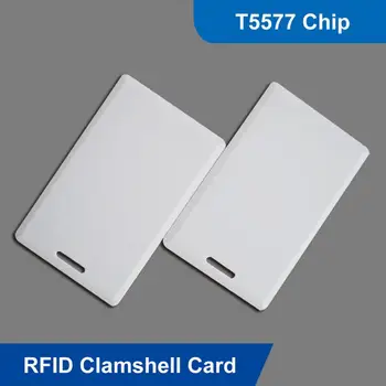 1/125Khz T5577 RFID Clamshell Lähedus H-ID Paks Puhas Valge Kaart 125khz PROX II Clamshell Kaart