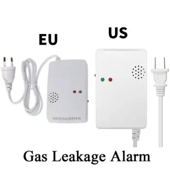 1-5TK Maagaasi Tundlikum Detektor Alarm Sõltumatu Gaasi Andur EL/USA Pistik Loomulik Mürgistuse Gaasi Lekke Detektor Home Security
