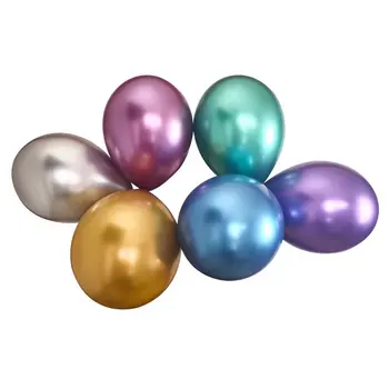 10 TK Metallist Lateks Õhupallid tähistada Sünnipäevi Pere Pooled Dekoratsioonid Pulmad Tähtpäevad Baby Hoovihma
