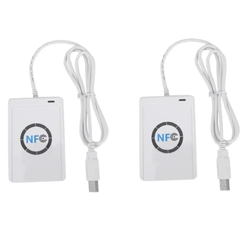 2X USB NFC-Kaardi Lugeja Kirjanik ACR122U-A9 Hiina Kontaktivaba RFID Card Reader Windows Traadita NFC Lugeja