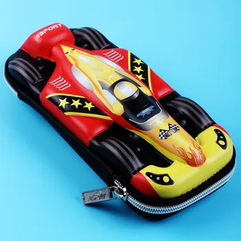 3D võidusõidu EVA plastikust kontoritarbed kasti auto kuju laste penaali poiss armas pen case õpilane pencil box pen lisa
