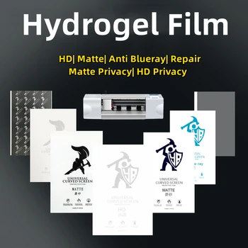 50tk HD Hüdrogeeli Film Kõigile Telefon Kaitse Kile Lõikamise Masin Matt/Anti Blue-Ray/UV/Privacy TPÜ LCD Screen Protector