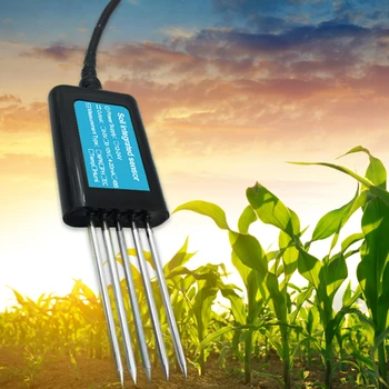 7 1 RS485 Põllumajanduse Smart Farming Digitaalse Mulla Temperatuuri Mõõtja Väetis NPK Toitainete PH EÜ Soolsus Niiskusesisalduse Tester