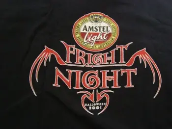 Amstel Hele Õlu Meeste Must T-särk, Suurus Suur Halloween Ehmatus Öö 2001