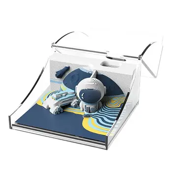 Astronaut 3D Memo Pad 3D Ruumi Teema Ise Kinni Märkused Silmade Kaitse Märkmete Uuenduslikke 3D-Memo Pad Kontorid Kodu, Kool