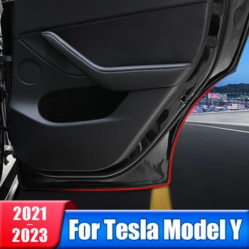 Auto Ukse Tihendi Ribadeks Kleebis Weatherstrip Kummist Tihend Heli Isolatsiooni Katmine Jaoks Tesla Model Y 2021 2022 2023 2024 Tarvikud
