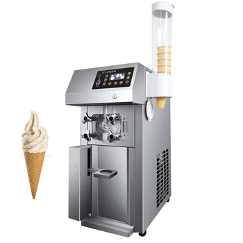 Automaatne Pehme Jäätise Masin Kaubanduslikul Desktop Jäätise Maker Magus Koonus Jäätis Tegemise Masin Sügavkülmutusseadmed