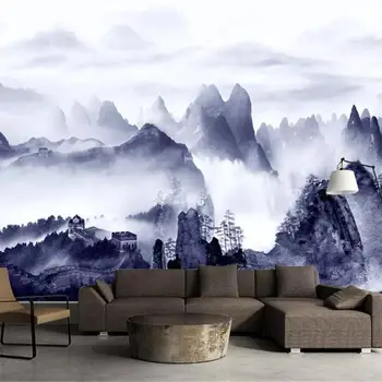 beibehang Kohandatud taustpildi 3D seinamaaling alpine pilved Wanli Great Wall pidev mäetipud kunsti tint maastiku 3d tapeet