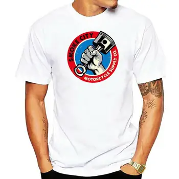 Camiseta mitteametlik de manga corta para hombre, camisa con estampado 3D-de símbolo de motocicleta mecánica, T258Xw, algodón, TEE