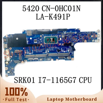 CN-0HC01N 0HC01N HC01N Koos SRK01 I7-1165G7 CPU, Emaplaadi DELL Latitude 5420 Sülearvuti Emaplaadi GDF40 LA-K491P 100%Testitud OK