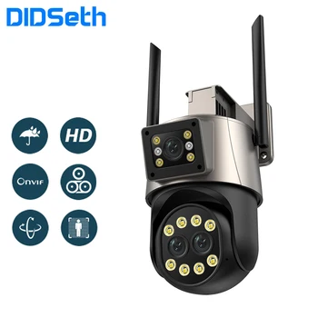 DIDSeth 9MP IP Kaamera 8X Digital Zoom, WiFi, PTZ Kaamera 4K Kolme objektiivi Video Valve Tänaval Turvalisuse CCTV Kaamera Kasutamise ICsee