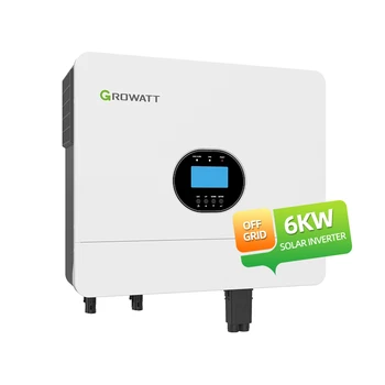 Growatt spf 6000es pluss ühefaasiline 6kw kit off grid hübriid solar inverter