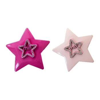 Harajuku Barrettes Clip Y2K Tüdrukud Pentacle Star Headdress Tukk klambri külge Dropship