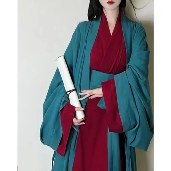 Hiina Hanfu Kleit Naiste Cosplay Kostüüm 2023 Vana Traditsiooniline Hanfu Kleit Song Dynasty Hanfu Roheline&Punane Kleit Pluss Suurus