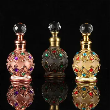 Ilu Kõrget Kvaliteeti Vintage Araabia Stiilis Lähis-Ida Stiilis Tühi Pudel Korduvtäidetavaid Pudelit Lõhnaõli Pudel Parfüümi Mahuti