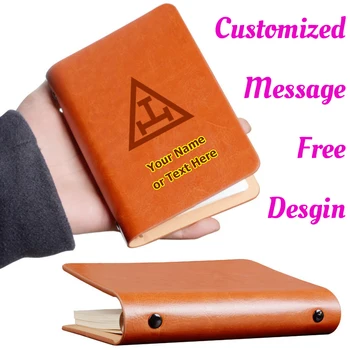 Isikliku A7 Mini Tasku Sülearvuti Nahast Teataja Portable Business Notepad Päevik Masonic Memod Planeerija Masonic Royal Arch