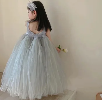 Jaemüük New Baby Tüdrukud Boutique Silma Tutu Lill kleit Kleit Printsess Lapsed Elegantne Partei Sünnipäeva Kleit Puhkus 3-8T