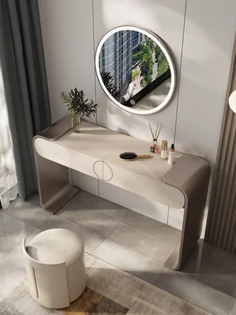 Kaasaegne minimalistlik tualettlaud, kerge, luksuslik, uus rock plaat, roostevaba teras, tualettlaud