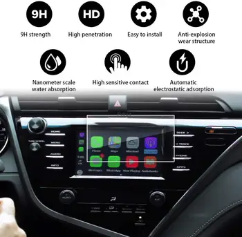 Karastatud Klaasist Ekraan Kaitsja Toyota Camry LE SE 2018 2019 2020 7 Tolline Navigatsioonisüsteem Display Navigation Puutetundlik Ekraan