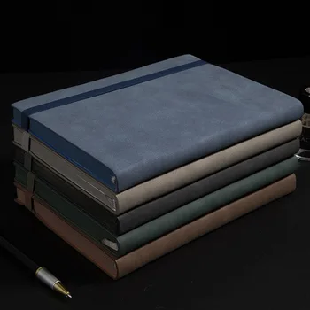 Kirjastus rihmad raamat kummipaelaga notepad lamba nahk asukoht äri sülearvuti kinkekarbis planeerija korraldaja nädala planeerija