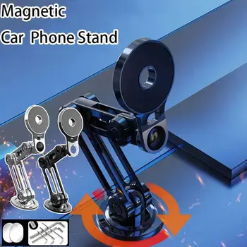 Kokkupandav Universaalne 720° Pööramine Metallist Magnet Auto Telefoni Omanik Mobiiltelefoni Stand Air Vent Mount Magnet GPS Tugi Auto