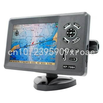 KP-708A 7-tolline Värviline LCD-ekraan GPS Graafiku Joonistaja koos GPS-Antenn ja Sisseehitatud B-Klassi AIS Transponder, Combo Mere GPS Navigator