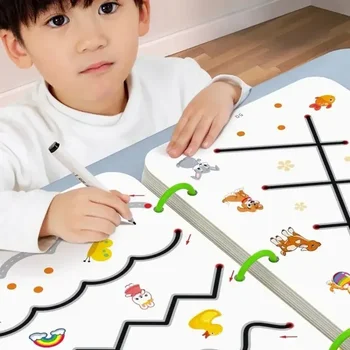 Magic Montessori Joonis Maagiline Jälgimise Töövihik Korduvkasutatavad Tava Copybook Kontrolli Koolituse Raamat Laste Hariduse Kirjatarvete