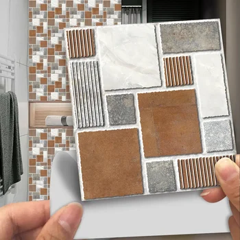 Mosaiik plaat muster matt portselan-elutuba, vannituba plaat seina kleepida isekleepuv, mis on kooritud eemal seina kleepida