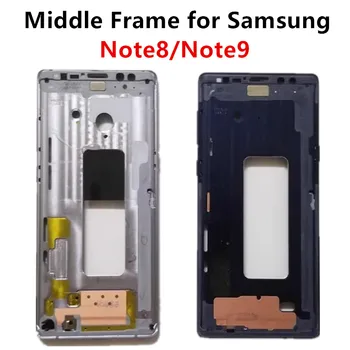 Note9 Note8 Samsung Galaxy Märkus 9 8 N960 N950 Keskmine Raam Eluase Juhatuse LCD Bezel Remont, Varuosad + Pool Nupud