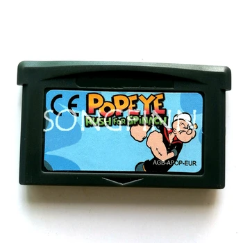 Popeye Kiirustada Spinat Kassett Mälu Kaart 32-Bitine videomängusüsteem Aksessuaarid
