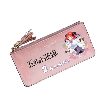 Põhiliselt Quintuplets Suur Mündi Taskut Naiste Pikk Rahakotid Kawaii ID-Kaardi Omanike Anime Taskud Roosa Raha Telefoni Kotid
