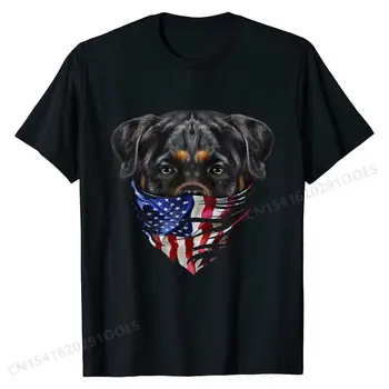 Rottweiler Koer Lipu USA Sall T-Särk Tops T-Särk Uus Vabaaja Puuvillane Meeste Vabaaja Tshirts