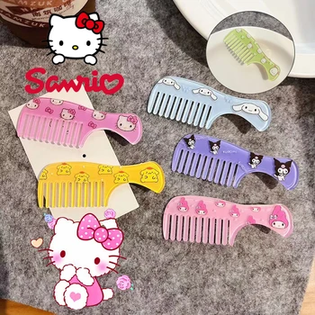 Sanrio Hello Kitty Juuksed Harja Naiste Armas Tüdrukud Detangling Juuksed Harja Kuromi Meloodia Cinnamoroll Lapsed Mini Juuste Kamm Kaasaskantav Kingitus