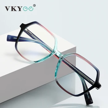 VICKY Geomeetriline Square Suur Raami Disain Mood Anti-Sinine Valgus Naiste Prillid Kohandatud Retsepti Klaasid 2140